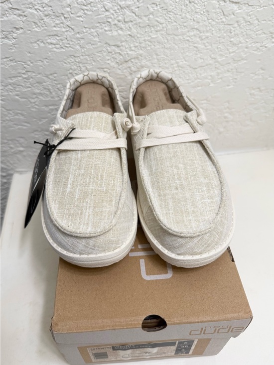Hey Dude Shoes - Hey Dude Wendy Sparkling Gold Loafers Women Size 5